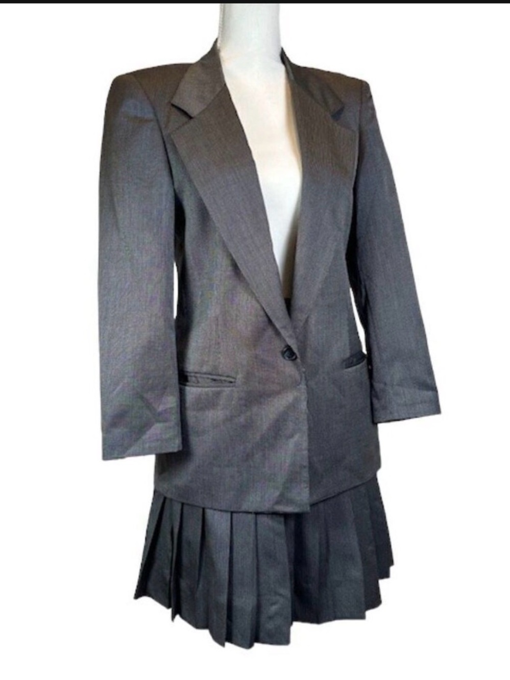 Austin Reed Gray Two-Piece Skirt Set